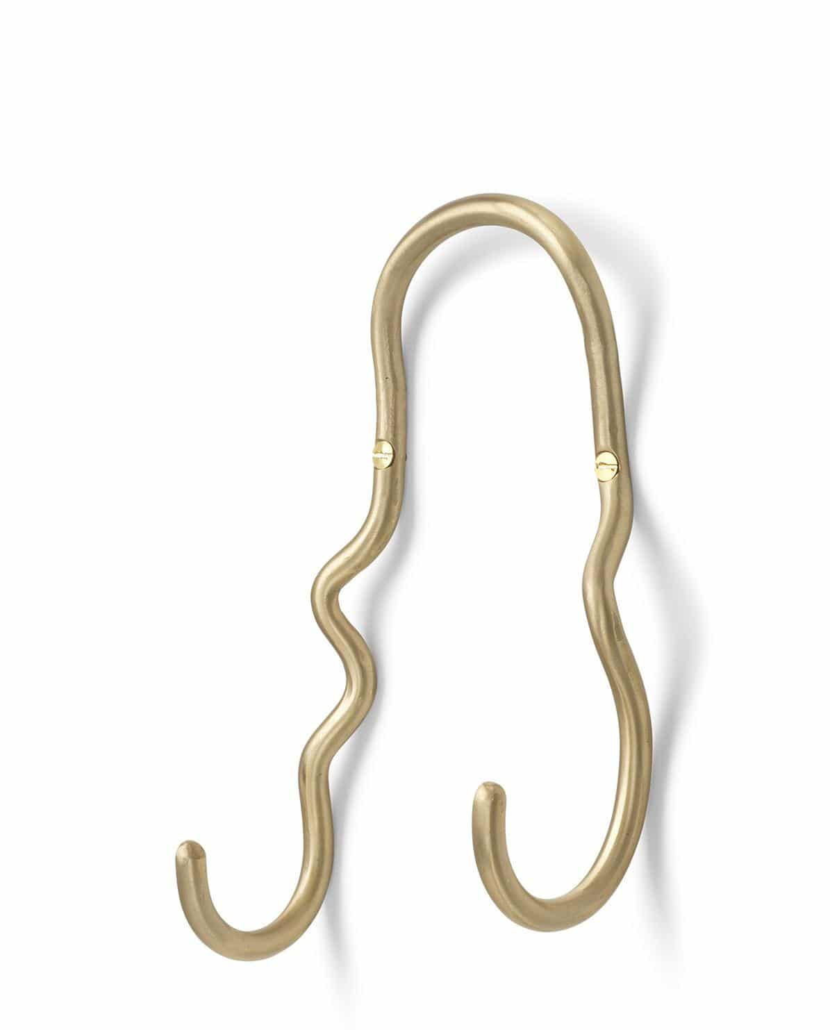 Haken Curvature doppelt brass von ferm LIVING kaufen