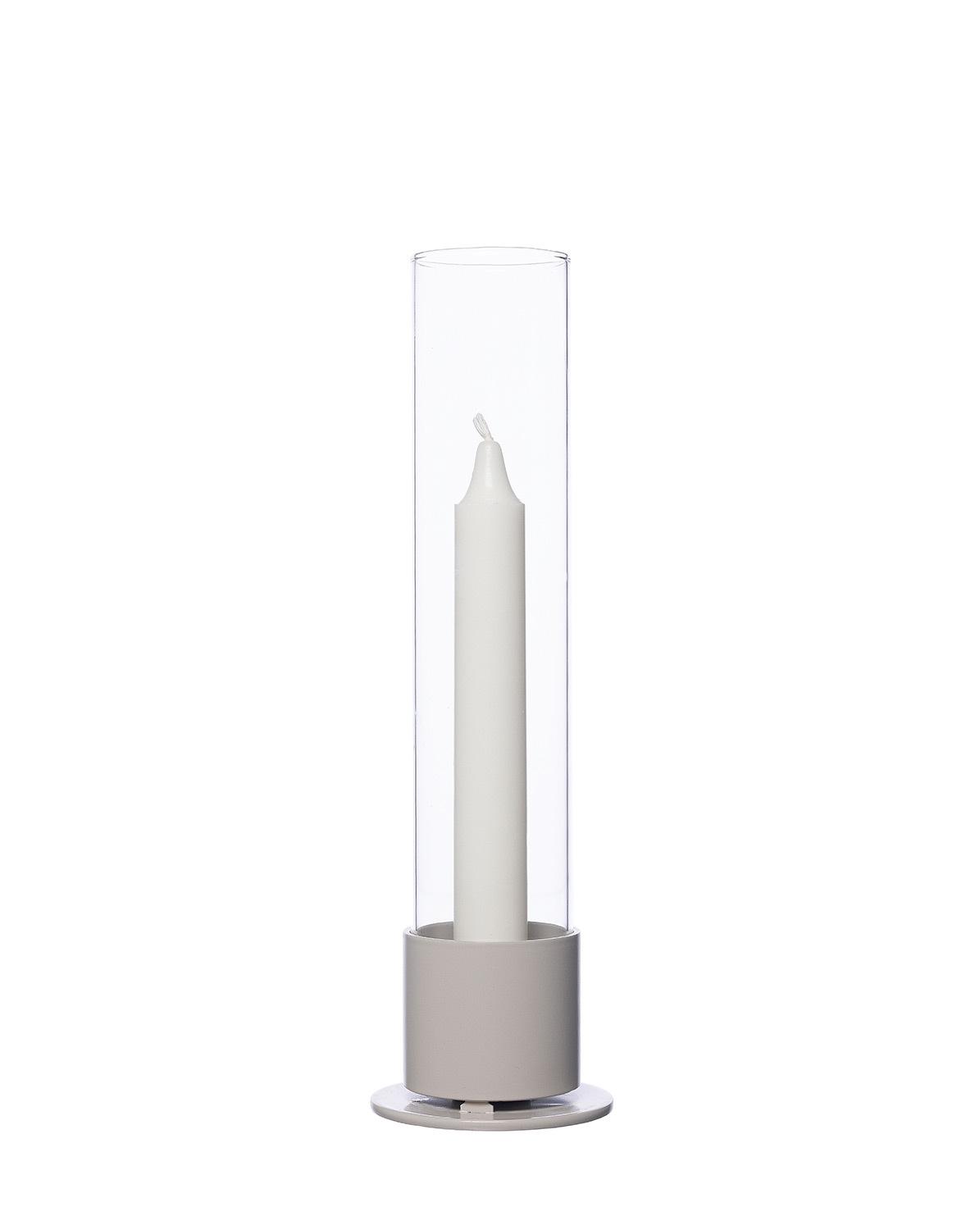 Kerzenhalter mit Glaszylinder One Size