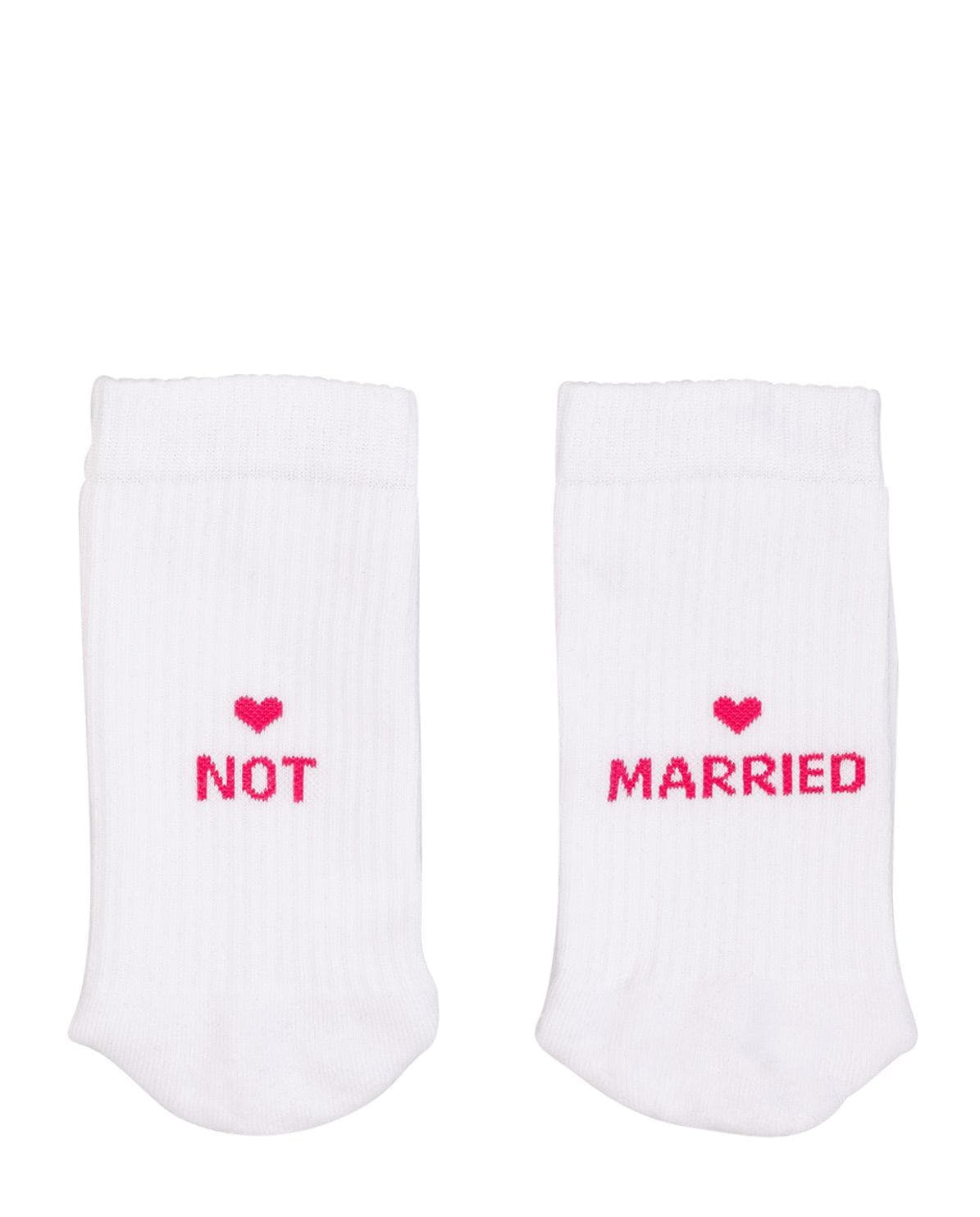 Limited Edition Socken Not Married weiß Größe 39-42 One Size