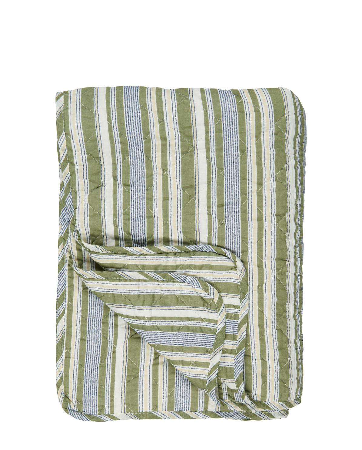 Quilt Stripes grün & weiß One Size
