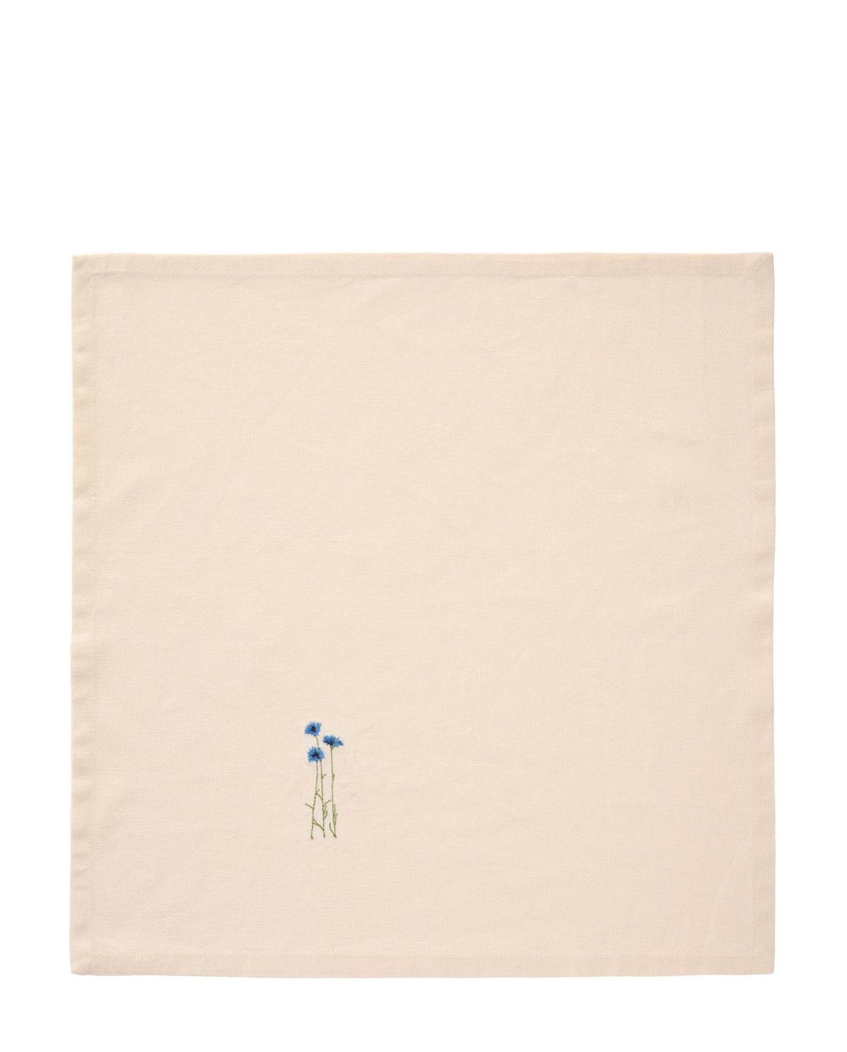 Stoffserviette Flora Kornblumen One Size