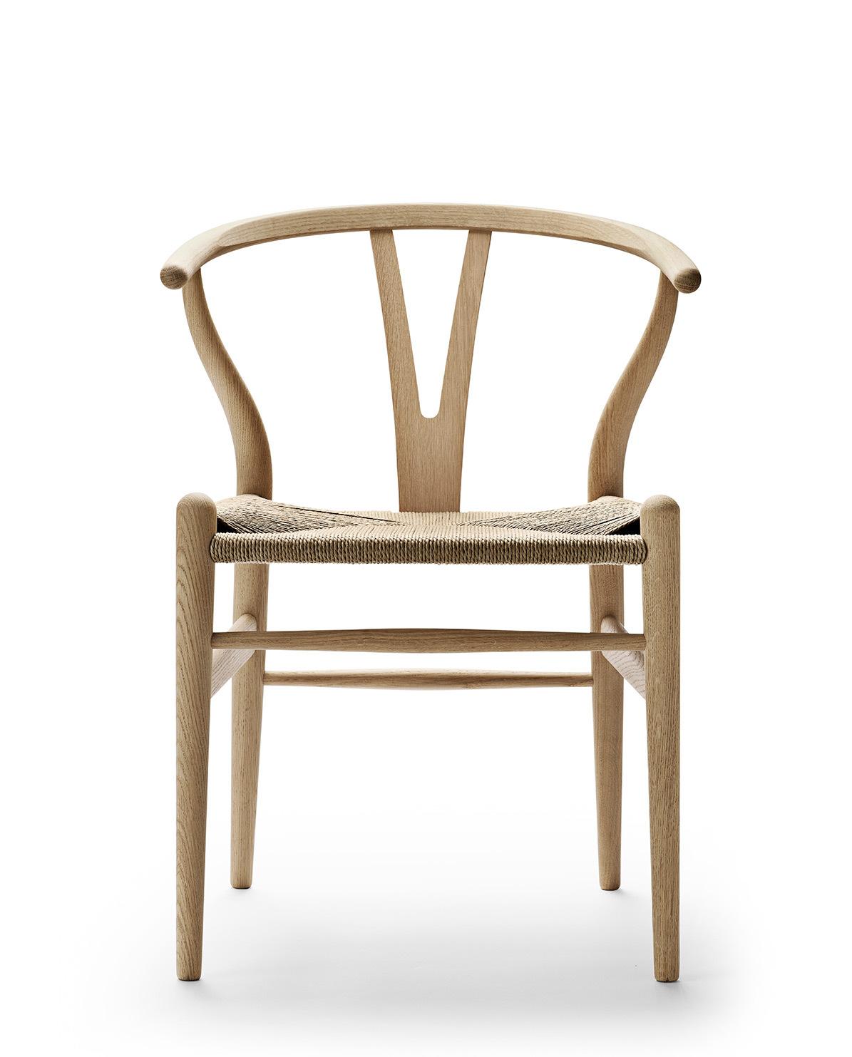 Stuhl CH24 Wishbone Chair geseift One Size