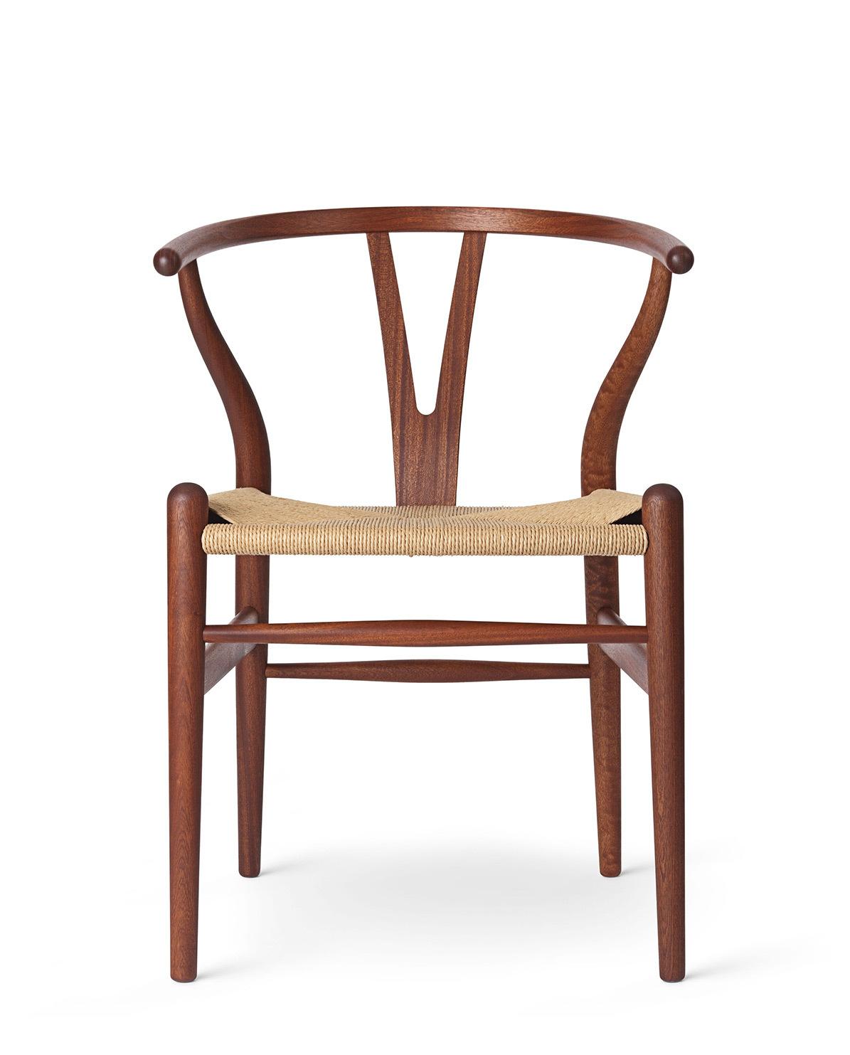 Stuhl CH24 Wishbone Chair Mahagoni geölt One Size