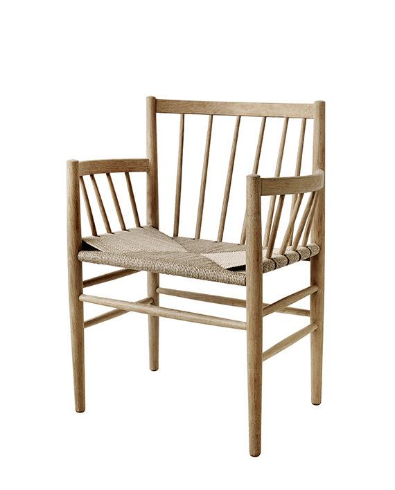 Stuhl mit Armlehne J81 Eiche One Size