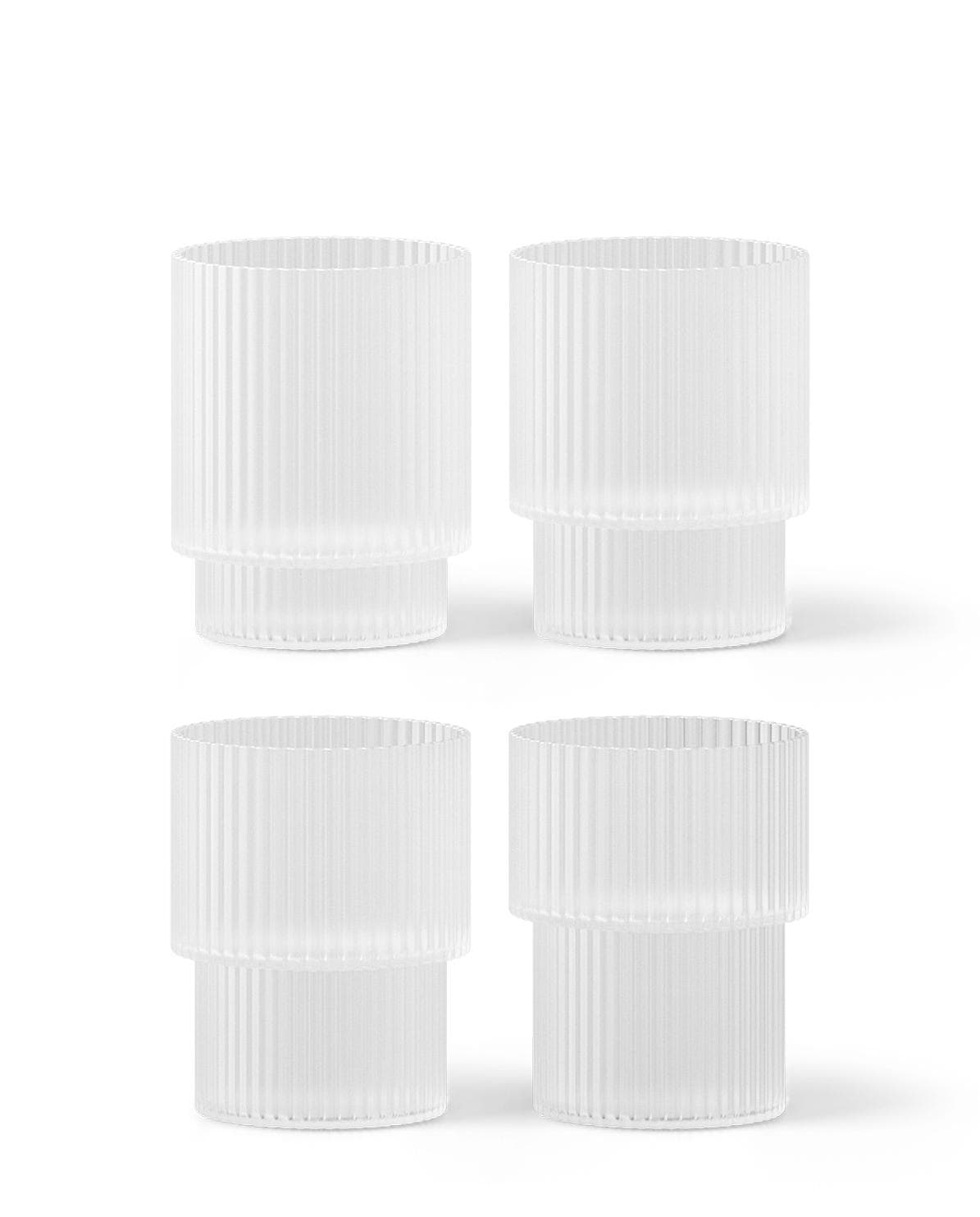 Trinkglas Set Ripple 8,8 cm H