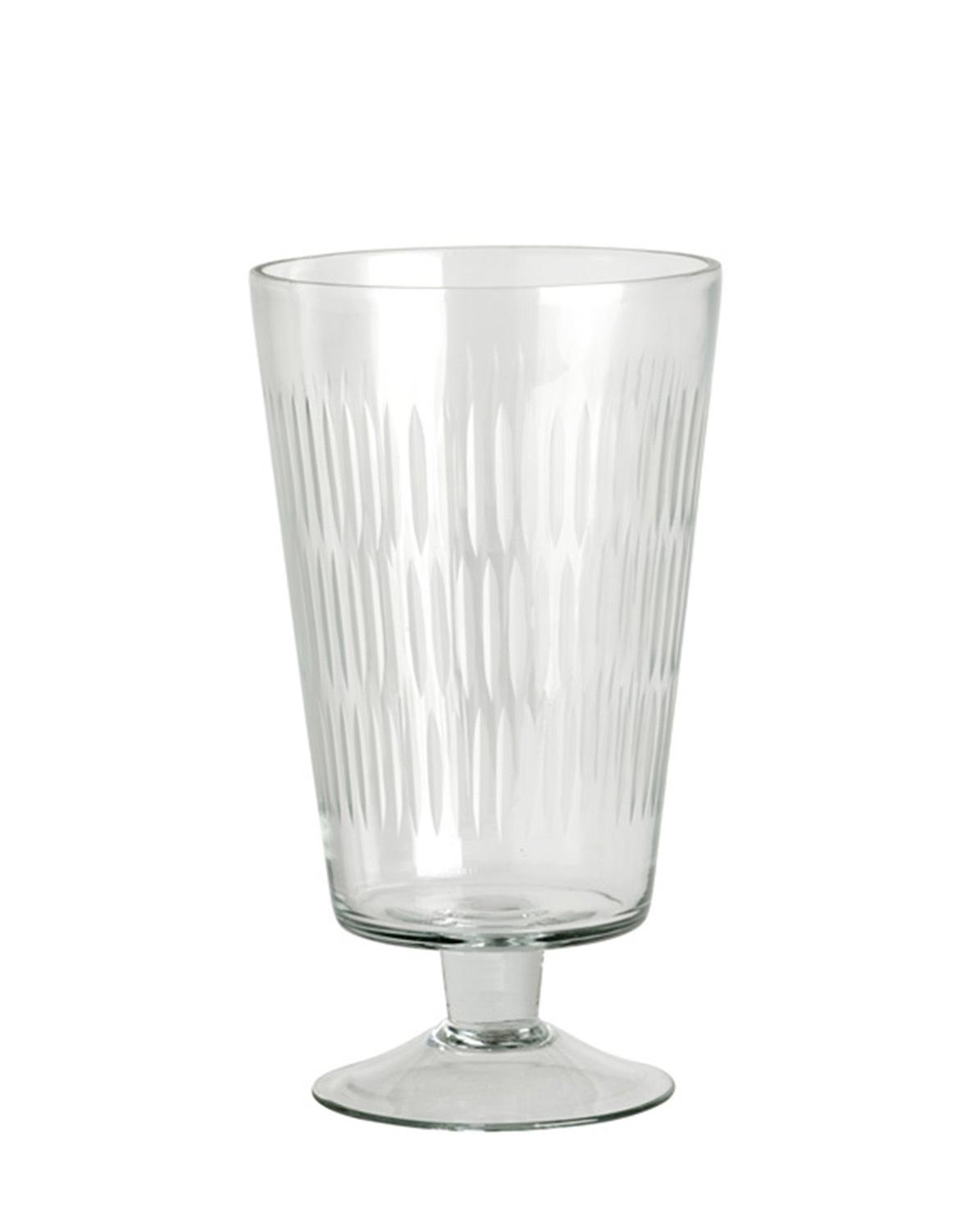 Vase Pokal mit Rillen One Size