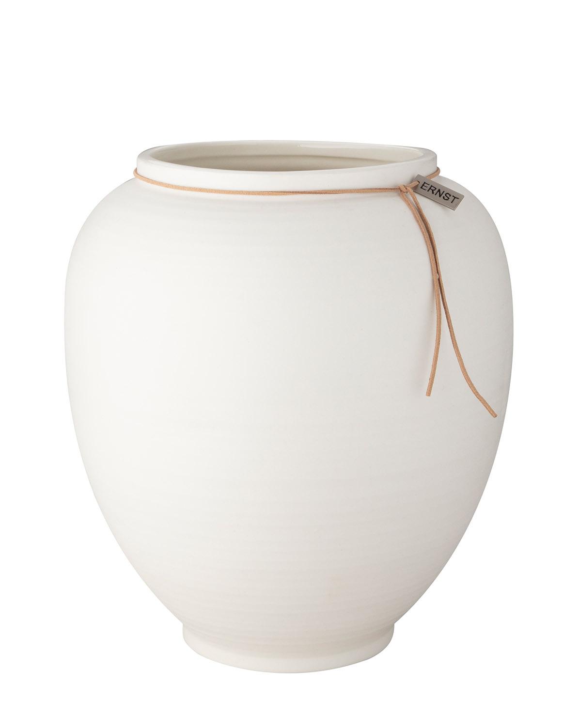 Vase white 33 cm H