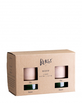 Bergs Potter Blumentopf Set The Hoff Raw Pot inkl. Untersetzer Glazed