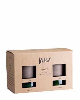 Bergs Potter Blumentopf Set The Hoff Raw Pot inkl. Untersetzer Glazed