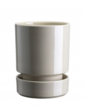 Bergs Potter Blumentopf The Hoff Glazed Pot inkl. Untersetzer