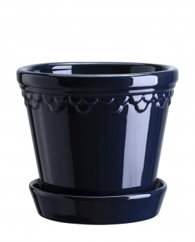 Bergs Potter Blumentopf The Københavner Glazed Pot inkl. Untersetzer