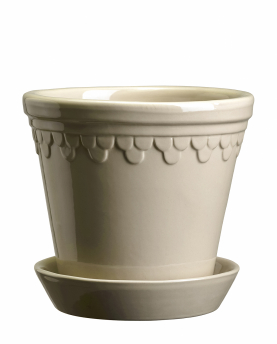 Bergs Potter Blumentopf The Københavner Glazed Pot inkl. Untersetzer