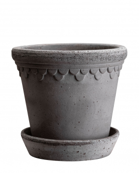 Bergs Potter Blumentopf The Københavner Raw Pot inkl. Untersetzer