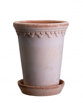 Bergs Potter Blumentopf The Københavner Raw Pot inkl. Untersetzer