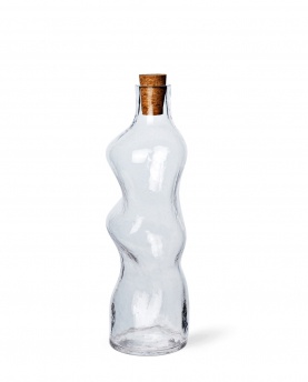 Ferm Living Flasche Dimple clear