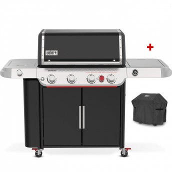 Weber Gasgrill Genesis EPX-435W GBS, Black, Smart (2026), inklusive Abdeckhaube