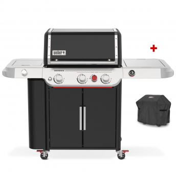 Weber Gasgrill Genesis EPX-335W GBS, Black, Smart (2026), inklusive Abdeckhaube