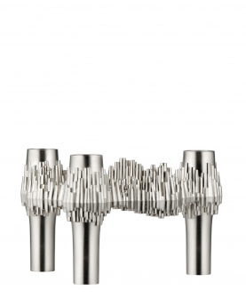 STOFF Nagel Kerzenhalter Quist brushed chrome