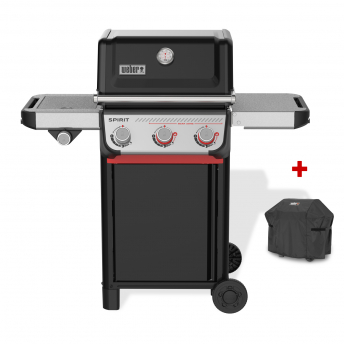 Weber Gasgrill SPIRIT E-335 GBS, Black, inklusive Abdeckhaube