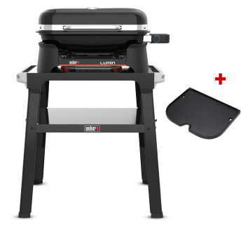 Weber Elektrogrill LUMIN mit Stand + gratis Grillplatte (2026)