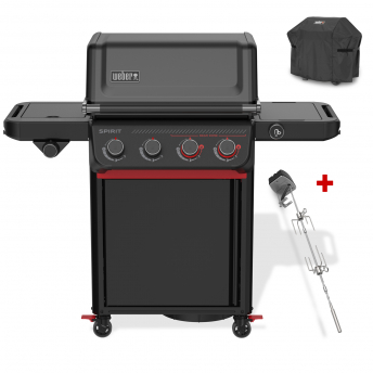 Weber Gasgrill SPIRIT EPX-435R – Stealth Edition, Smart (2026) inkl. Drehspieß & Abdeckhaube