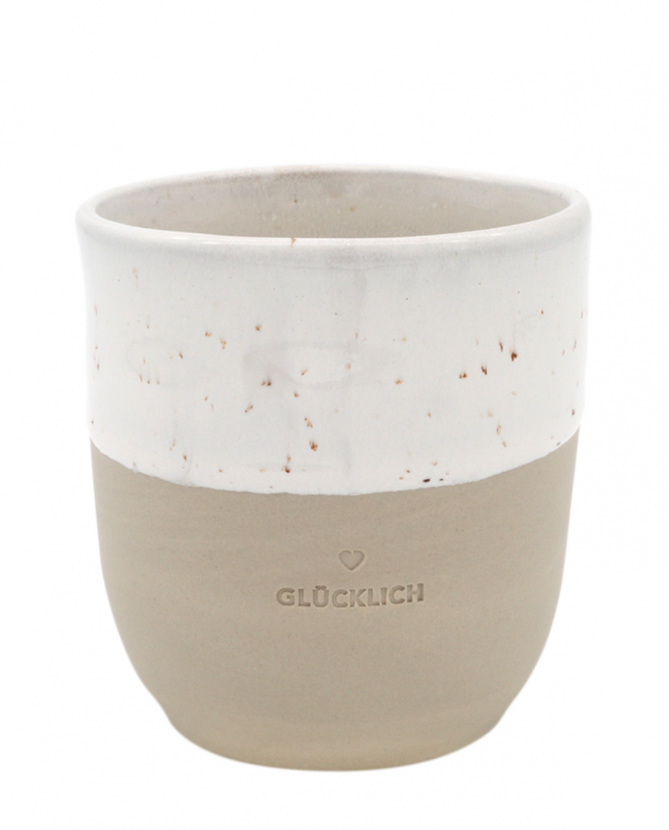 Eulenschnitt Becher Glücklich