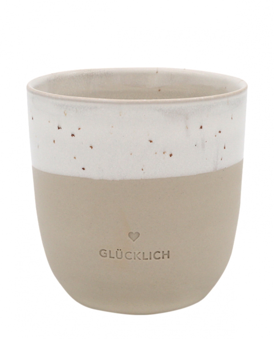 Eulenschnitt Becher Glücklich klein