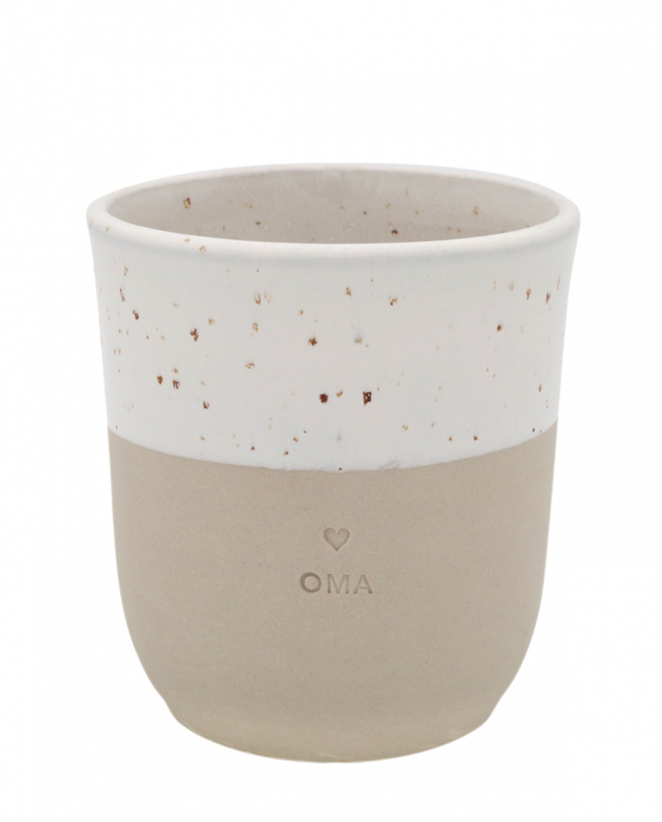 Eulenschnitt Becher Oma