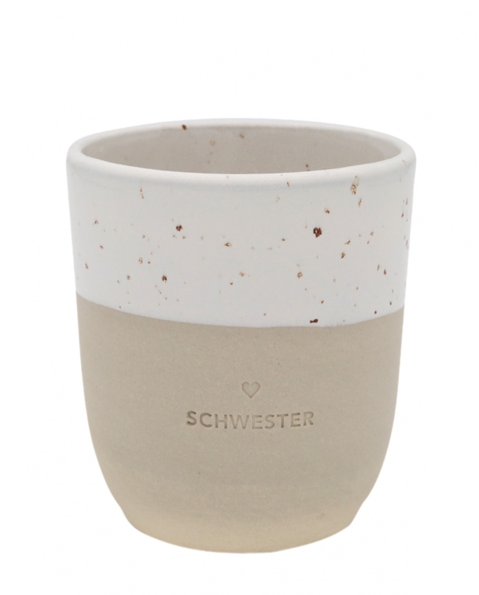 Eulenschnitt Becher Schwester