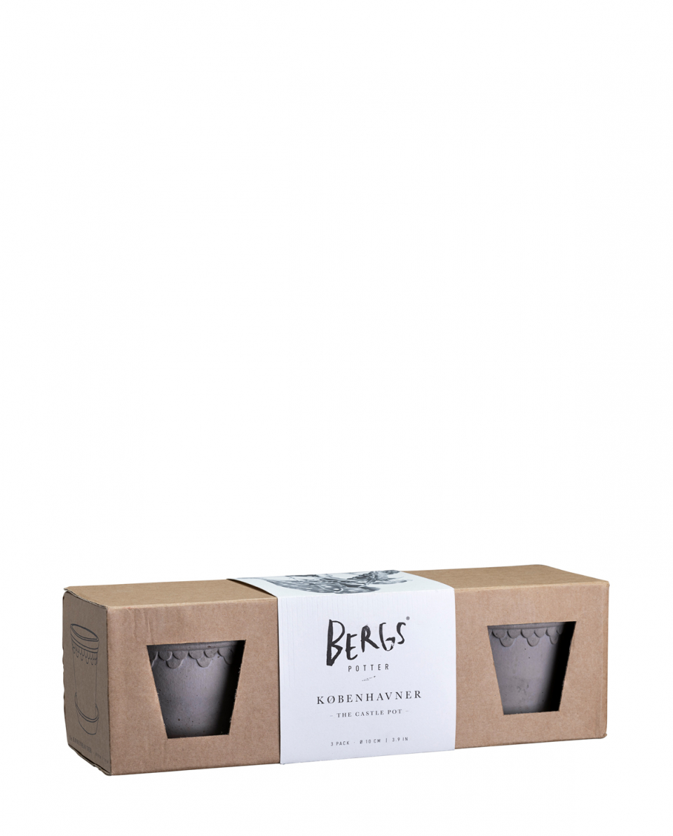 Bergs Potter Blumentopf  Set The Københavner Raw Pot inkl. Untersetzer