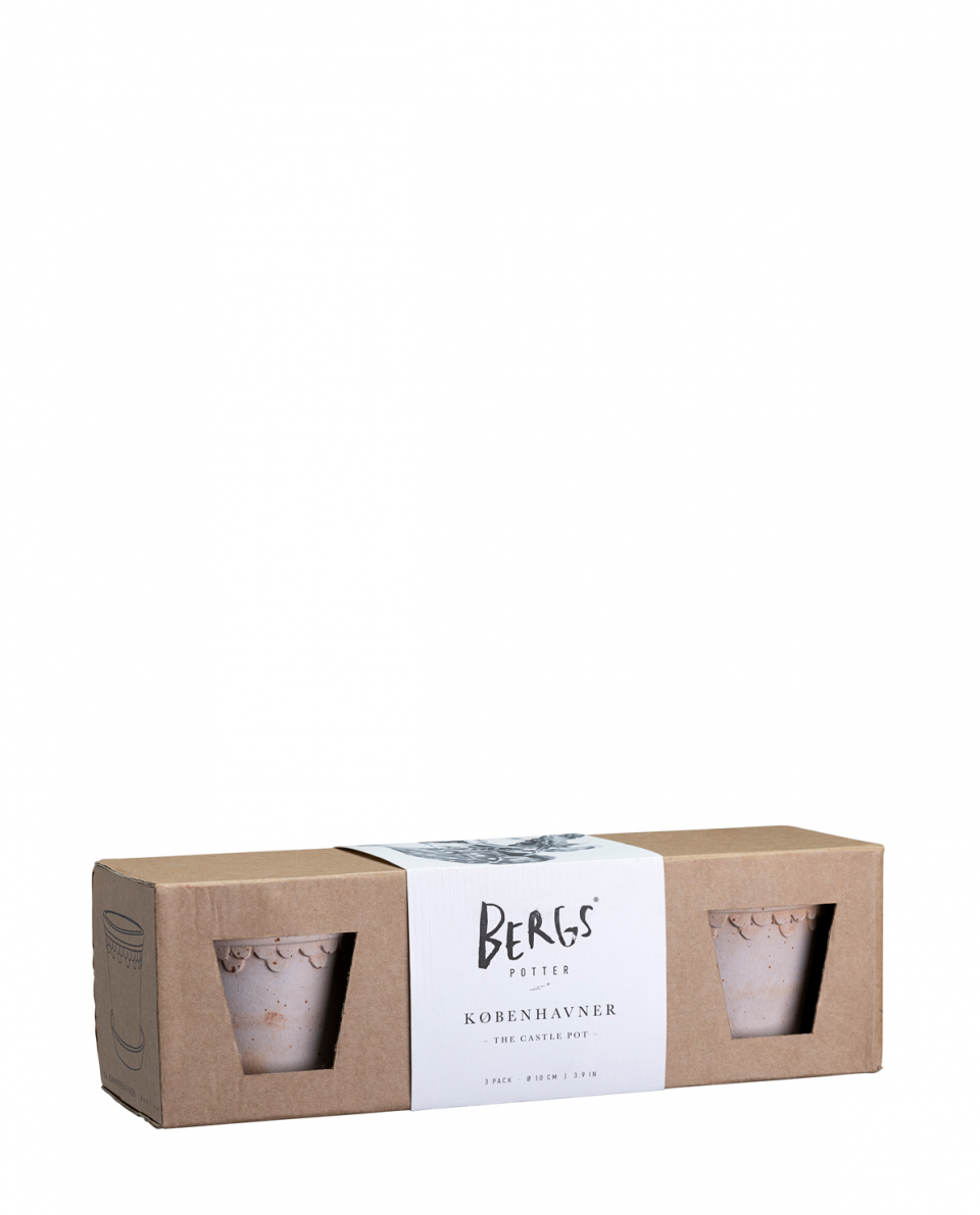 Bergs Potter Blumentopf  Set The Københavner Raw Pot inkl. Untersetzer