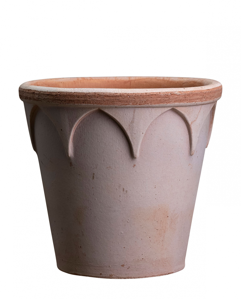 Bergs Potter Blumentopf The Elisabeth Raw Pot inkl. Untersetzer
