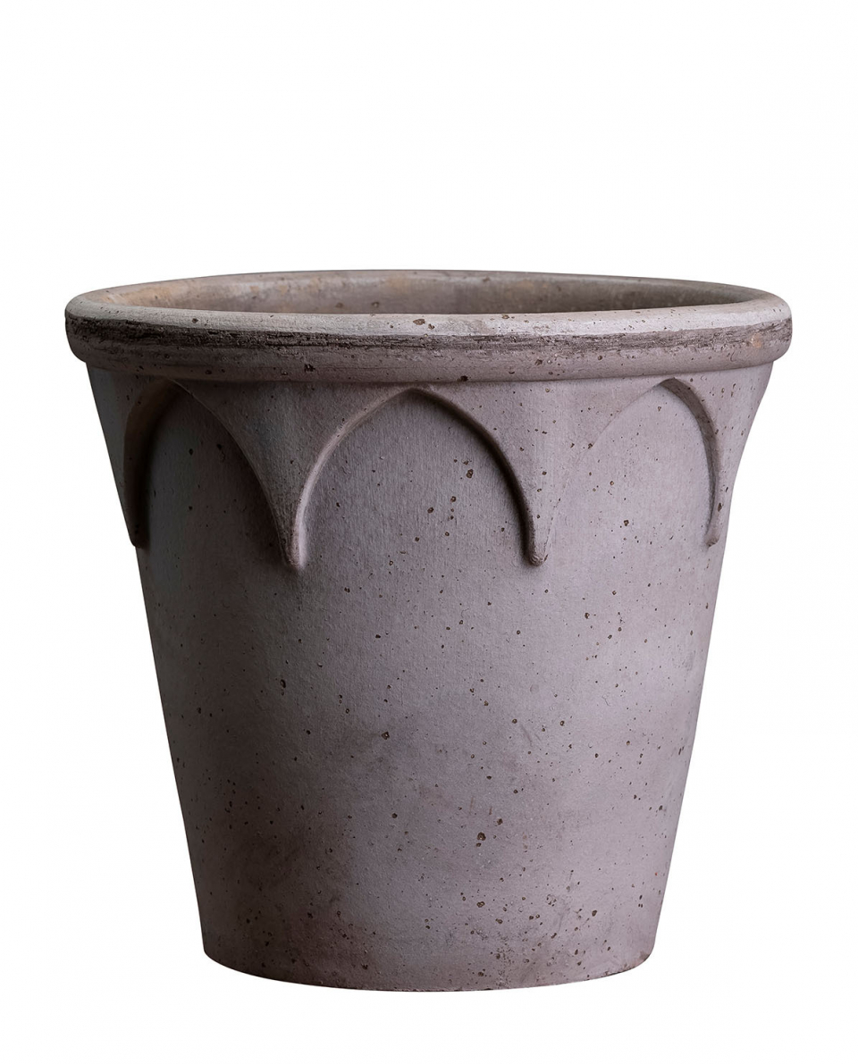 Bergs Potter Blumentopf The Elisabeth Raw Pot inkl. Untersetzer