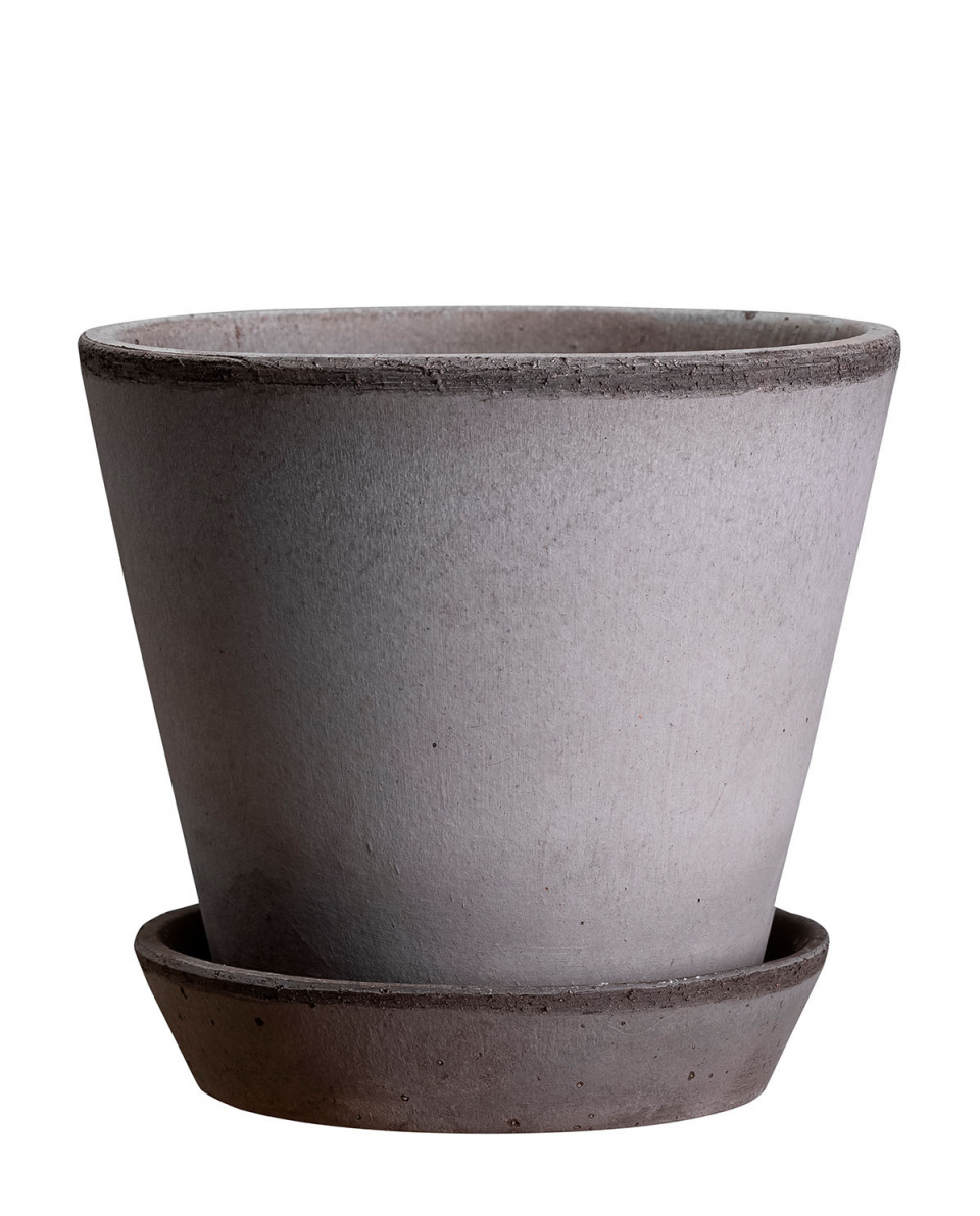 Bergs Potter Blumentopf The Julie Raw Pot inkl. Untersetzer