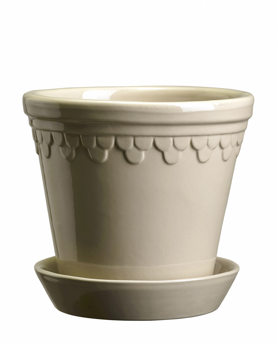 Bergs Potter Blumentopf The Københavner Glazed Pot inkl. Untersetzer