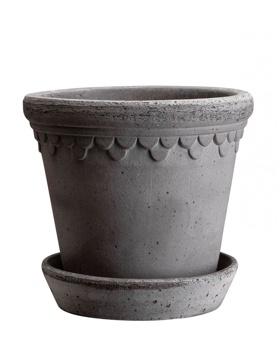 Bergs Potter Blumentopf The Københavner Raw Pot inkl. Untersetzer