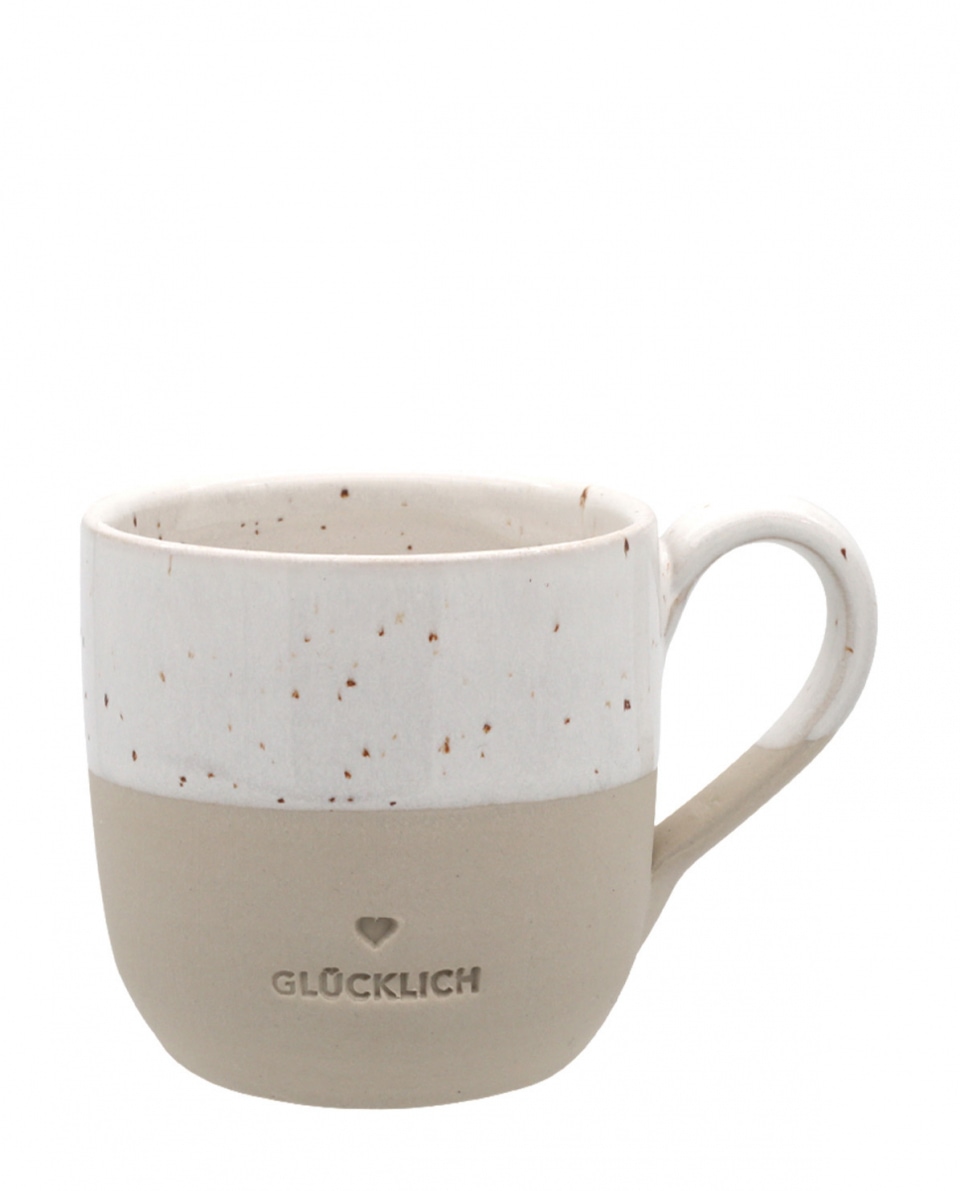 Eulenschnitt Cappuccino Tasse Glücklich