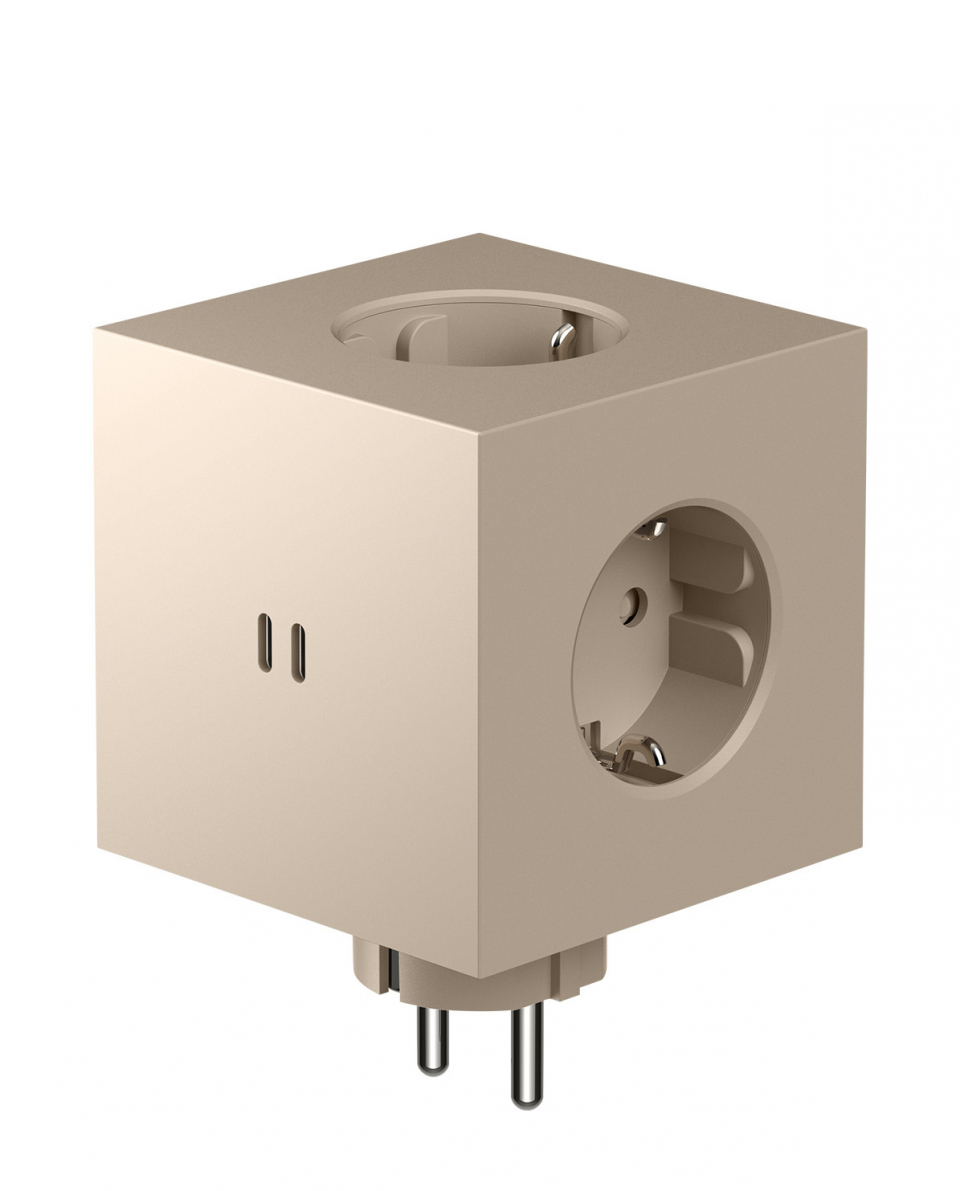 Avolt Mehrfachstecker Square 2 USB C wall mounted