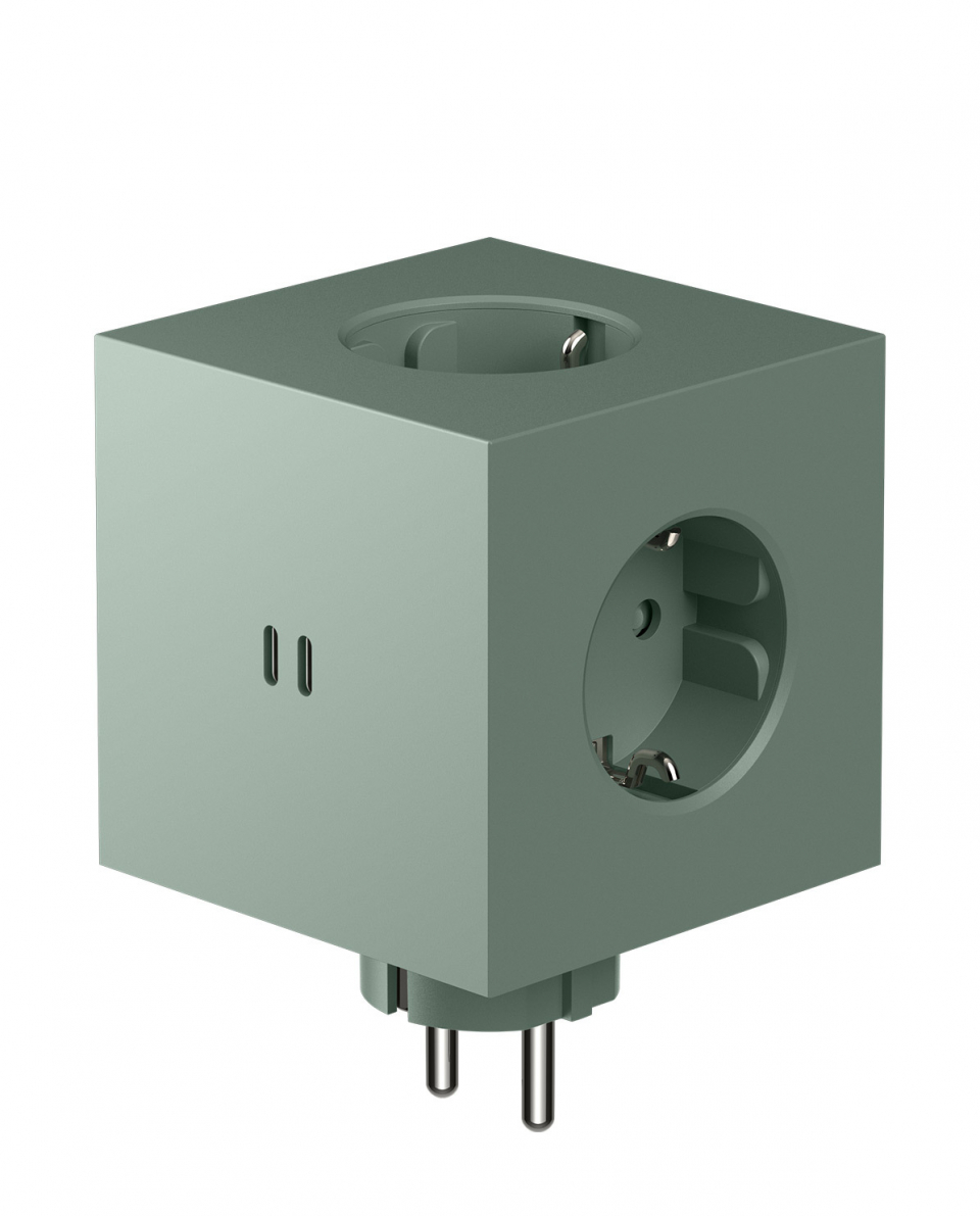 Avolt Mehrfachstecker Square 2 USB C wall mounted