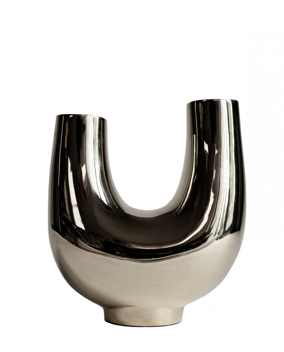 Hein Studio Vase Kazumi Nickel