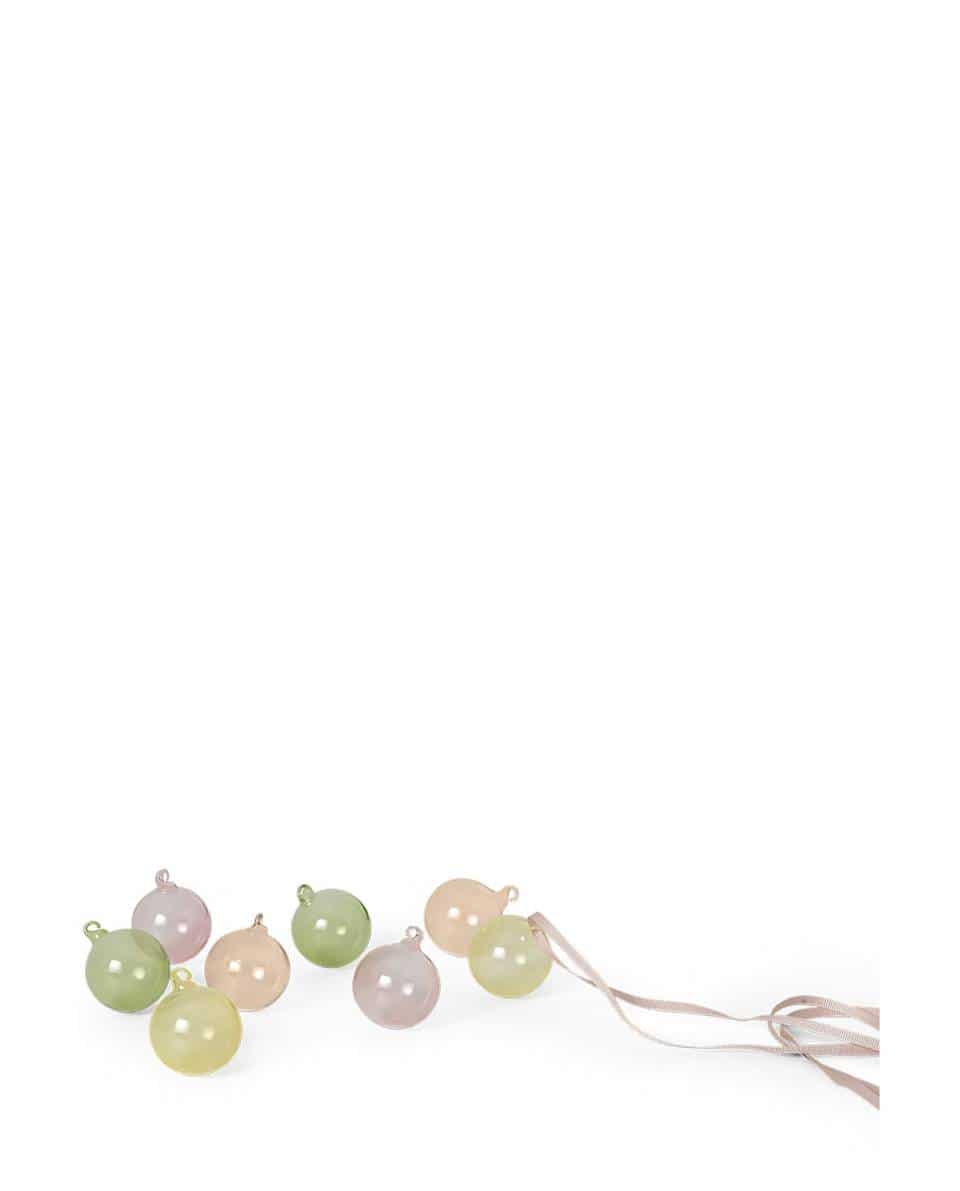 Anhänger Kugel Set Glass Baubles small 