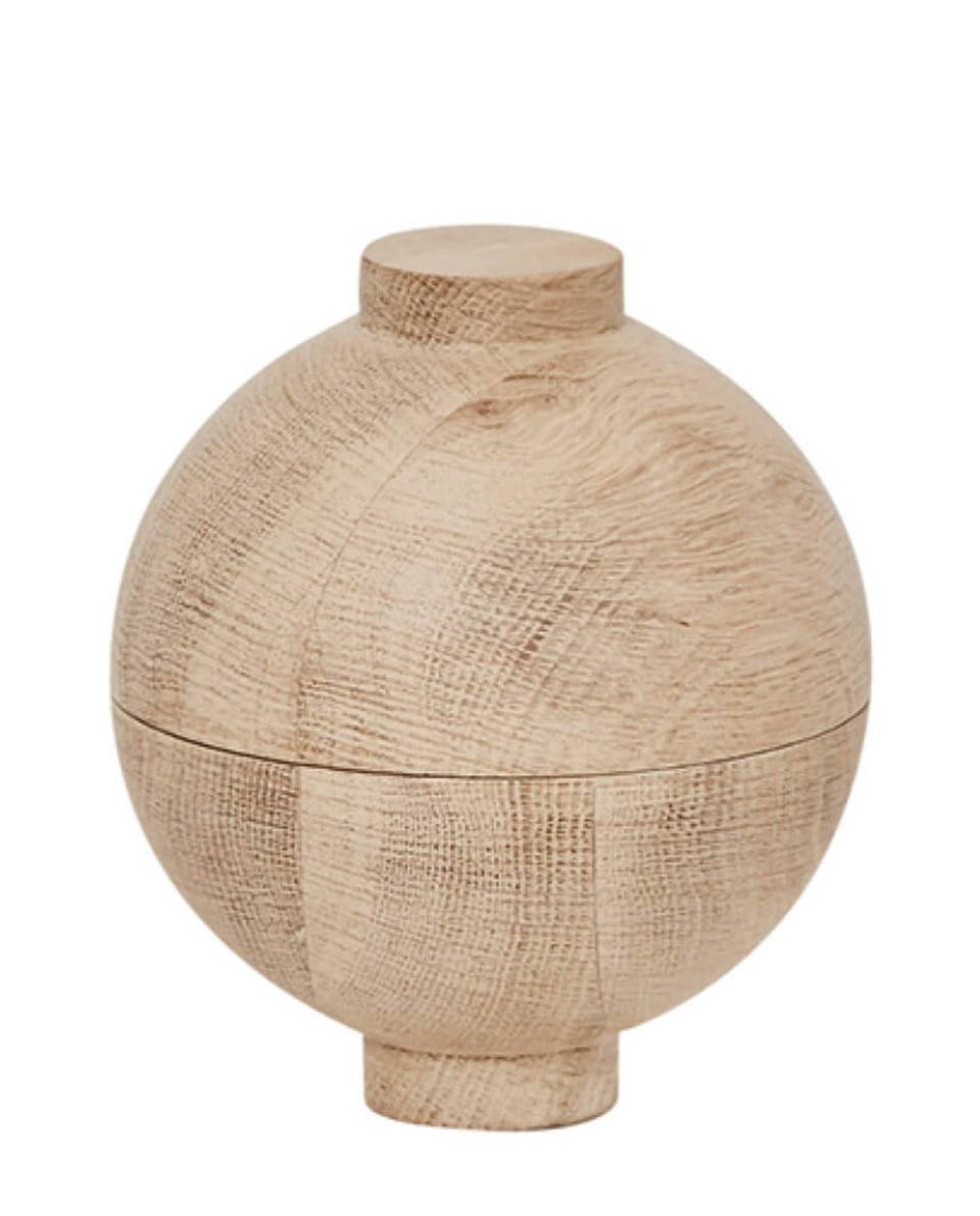 Aufbewahrungsgefäß Wooden Sphere Ø 12 cm