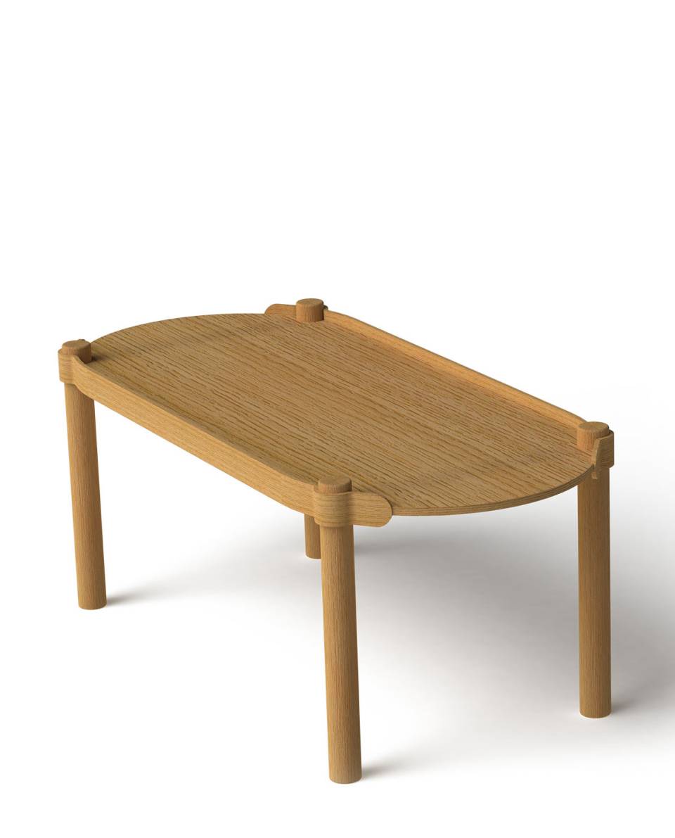 Couchtisch Woody oval 