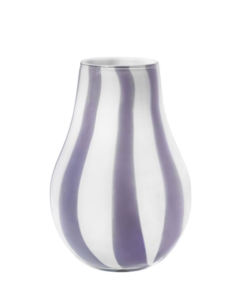 Deko Vase Ada Stripe Orchid Light Purple 