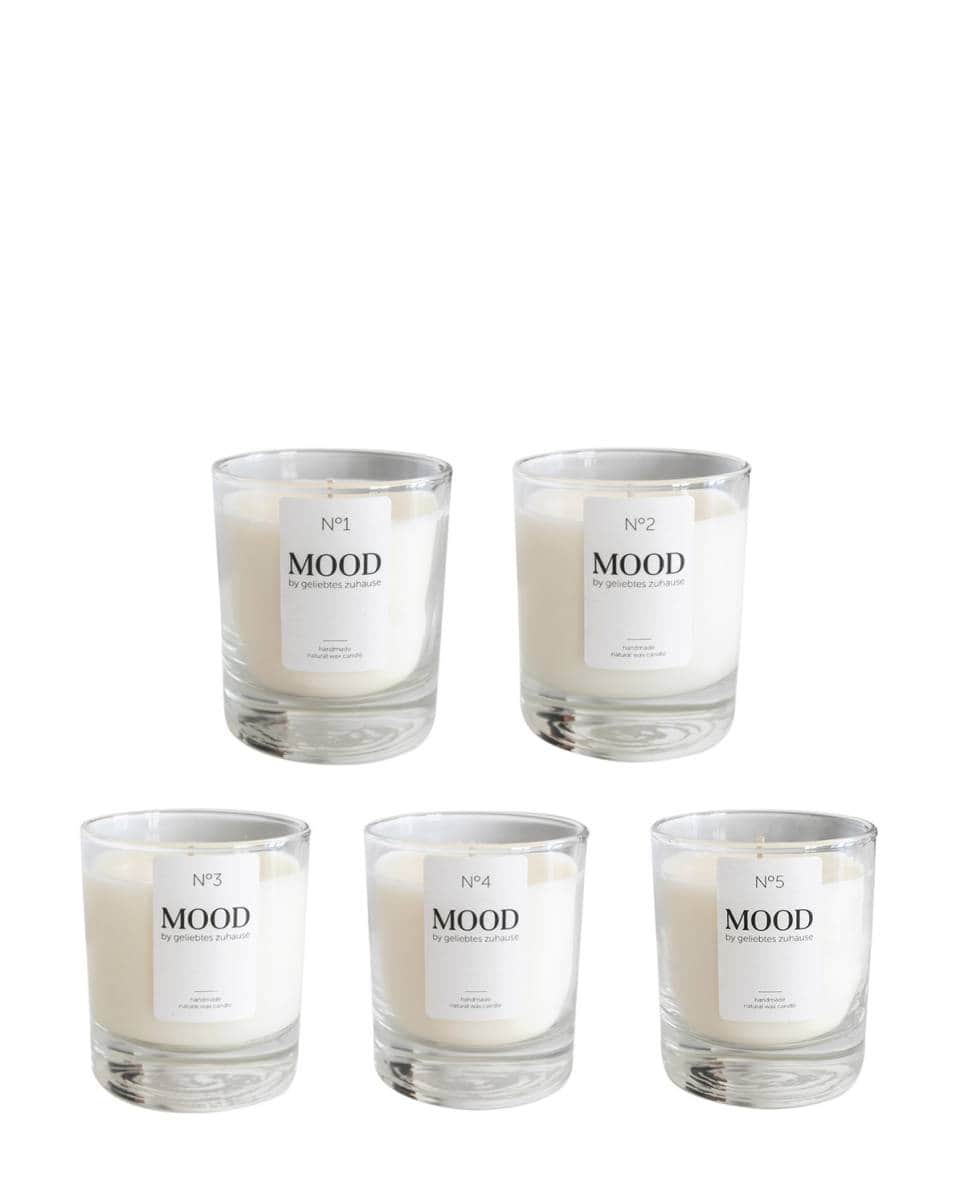 Duftkerze MOOD Set 4 + 1 Gratis 