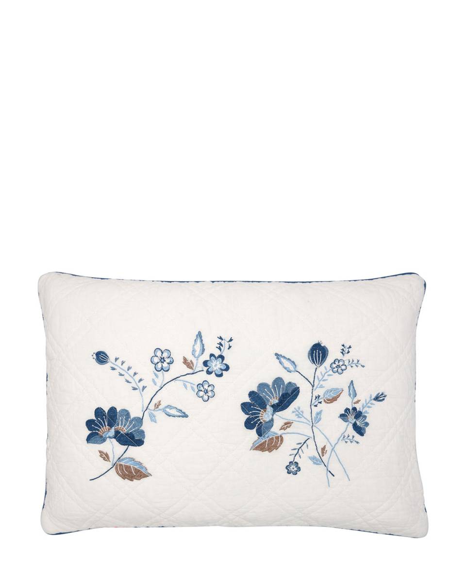 Mozy white embroidery Kissenhülle 