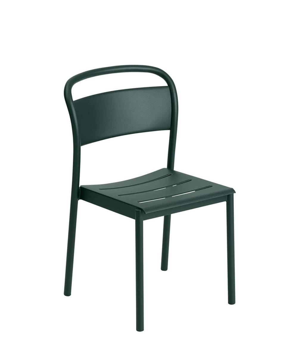 Outdoor Stuhl Linear Steel Side Chair One Size