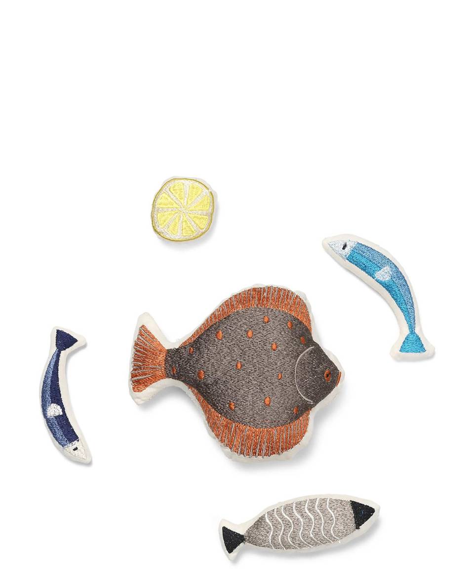 Spielzeug Set Embroidered Seafood 
