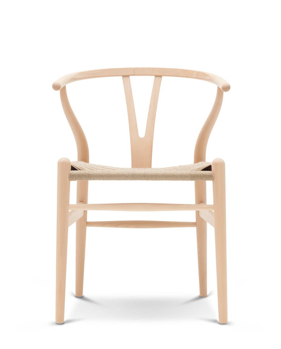 Stuhl CH24 Wishbone Chair geseift 