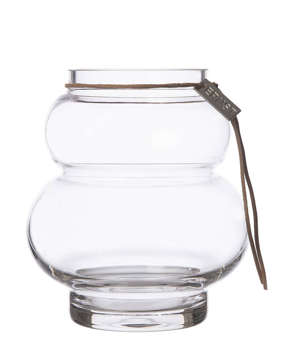 Vase Glas curved 14 cm H